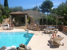 Apartamento en Roquefort les pins para  4 •   con piscina privada 