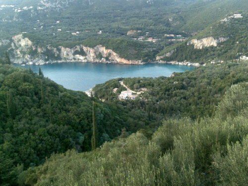 Corfu-greece -    uitzicht op zee 