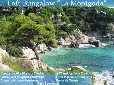 Gite in Beach bungalow cala trons fr  4 •   Aussicht aufs Meer 