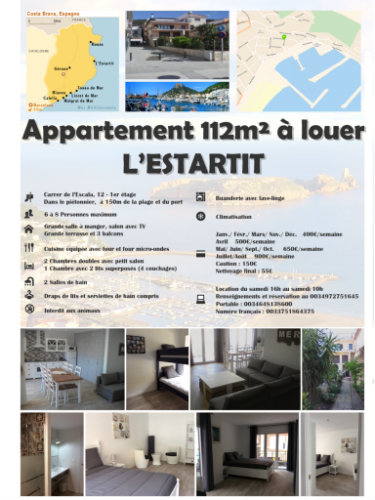 Apartamento en L estartit para  8 •   3 dormitorios 